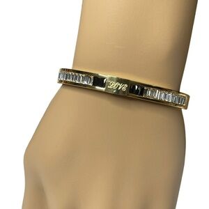 Love bracelet with baguette CZ stones NWOT